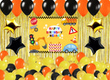 Construction Birthday Party Complete Set with Personalized Backdrop