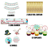 Tea Party Birthday Party Decoration Kit - Personalized