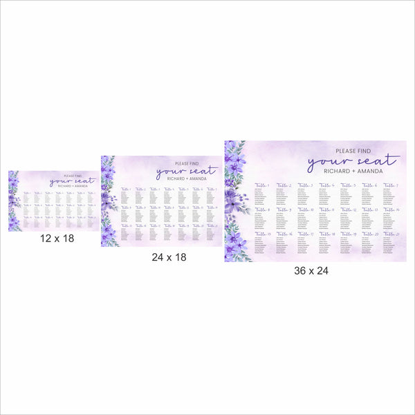 Wedding Find your Seat Sitting Layout Board