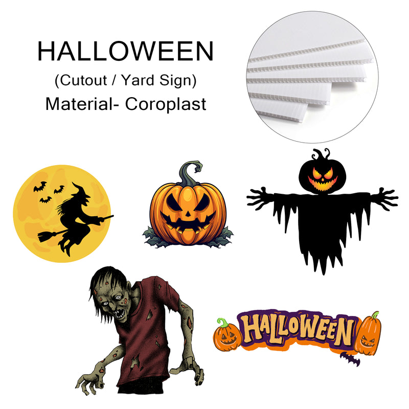 Halloween Party Decoration Cutouts / Yard Sign