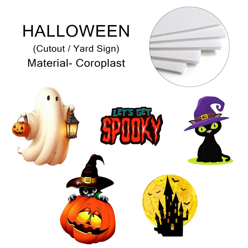 Halloween Party Decoration Cutouts / Yard Sign