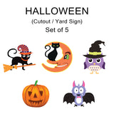 Halloween Party Decoration Cutouts / Yard Sign