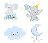 Baby Elephant Birthday Party Theme Hanging Set for Decoration