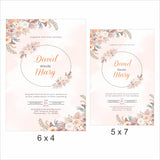 Boho Wedding  E- Invite/Printed Invitation Card