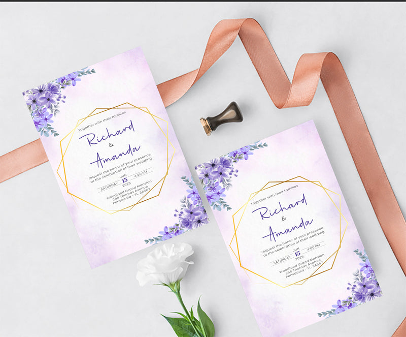 Wedding  E- Invite/Printed Invitation Card