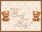 We Can Bearly Wait Theme Baby Shower Table Mats for Decoration