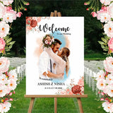 Indian Wedding Ceremony Welcome Board Sign for Decoration