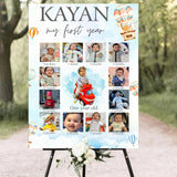 Hot Air Theme Baby First Year Photo Sign Board