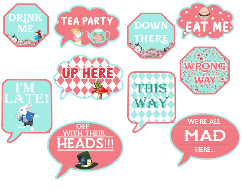 Tea Party Theme Birthday Party Photo Props