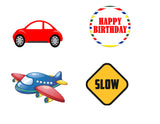 Transport Theme Birthday Party Cutouts