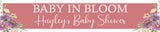 Baby In Bloom Theme Long Banner for Decoration