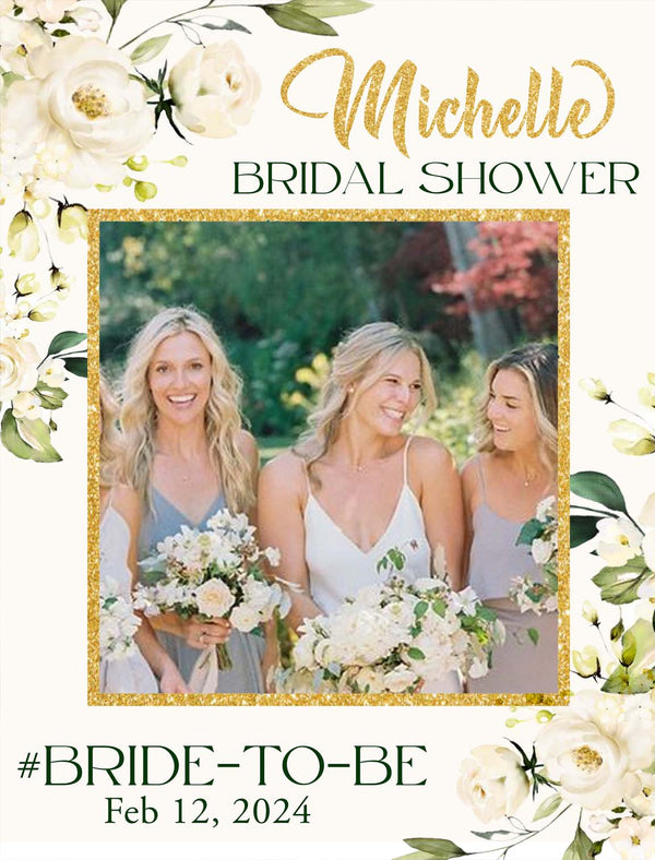 Bride To Be Bridal Party Selfie Photo Booth Frame