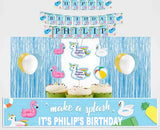 Pool Party Birthday Party Decoration Kit - Personalized