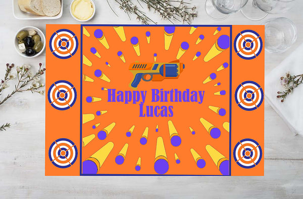 Battlefield Party Birthday Table Mats for Decoration