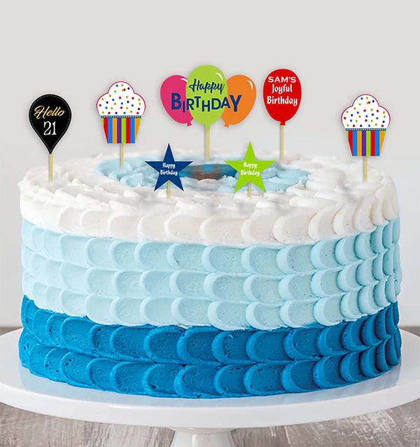 Joyful Party Cake Topper /Cake Decoration Kit