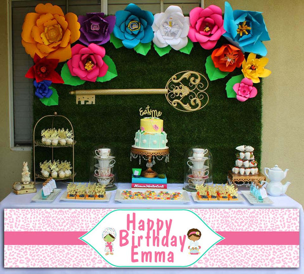 Spa Birthday Party Long Banner for Decoration