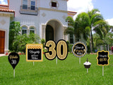 30th Theme Birthday Party Cutouts