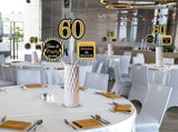 60th Theme Birthday Party Table Toppers for Decoration