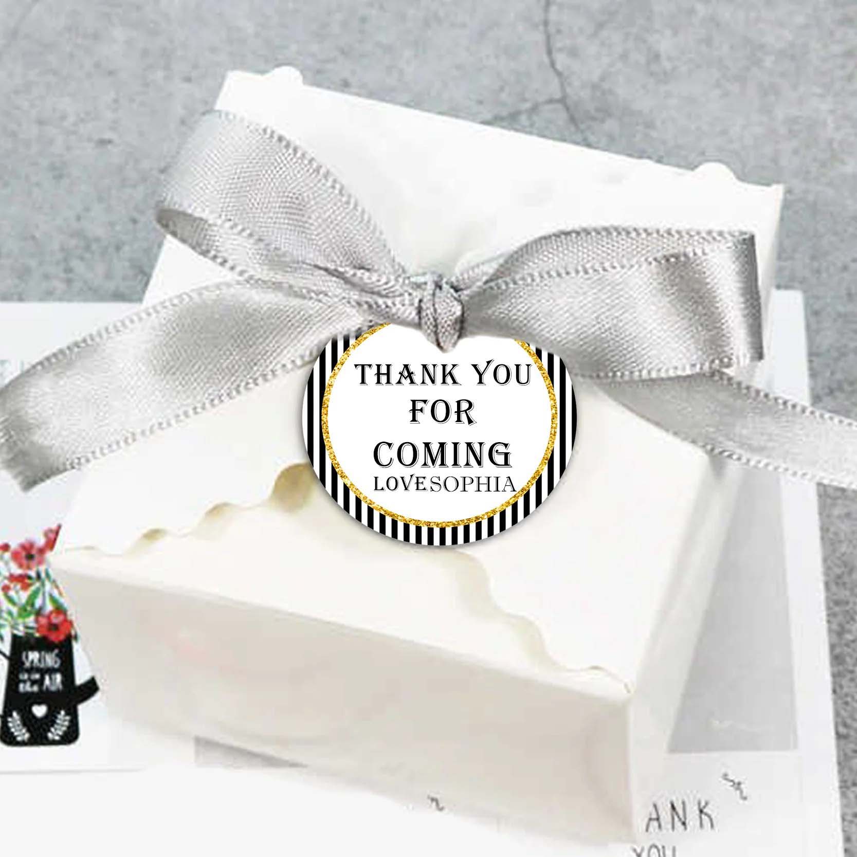 80th Birthday Party Thank You Tags/Return Gift tags
