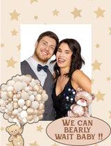 We Can Bearly Wait Theme Baby Shower Party Selfie Photo Booth Frame