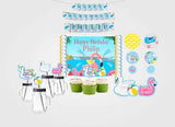 Pool Party Birthday Complete Personalize Party Kit