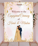 Engagement Party Welcome Board for Decoration