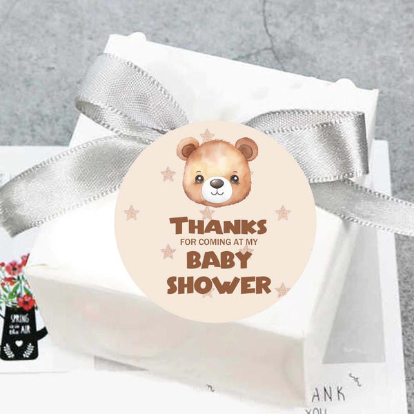 We Can Bearly Wait Baby Shower Party Thank You Tags/Return Gift tags