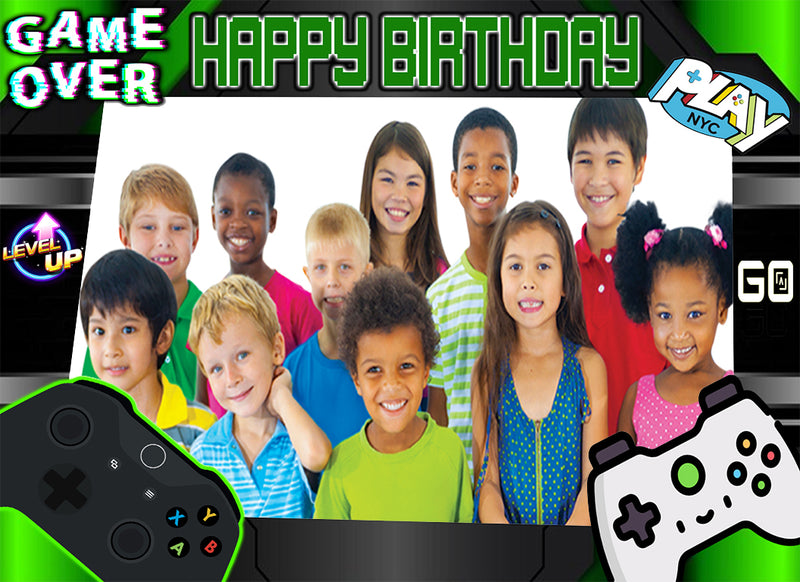 Gaming Theme Birthday Party Selfie Photo Booth Frame