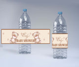 We Can Bearly Wait Theme Baby Shower Water Bottle Labels