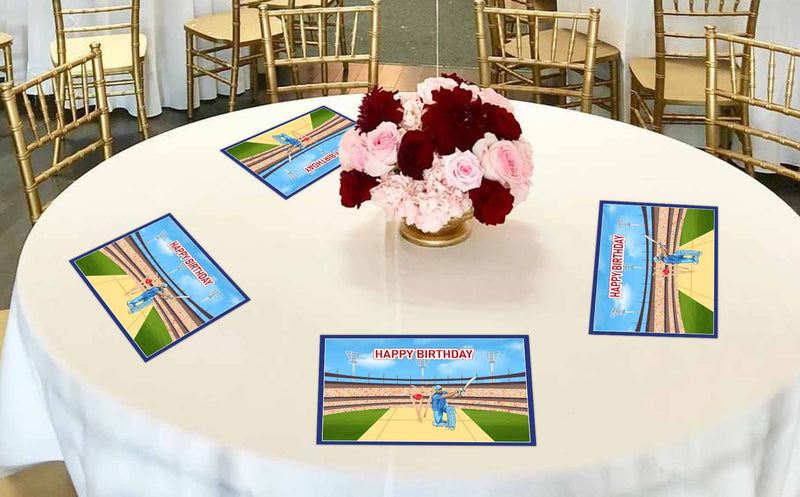 Cricket Theme Birthday Table Mats for Decoration