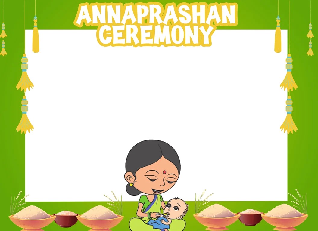 Annaprashan Ceremony Selfie Photo Booth Picture Frame