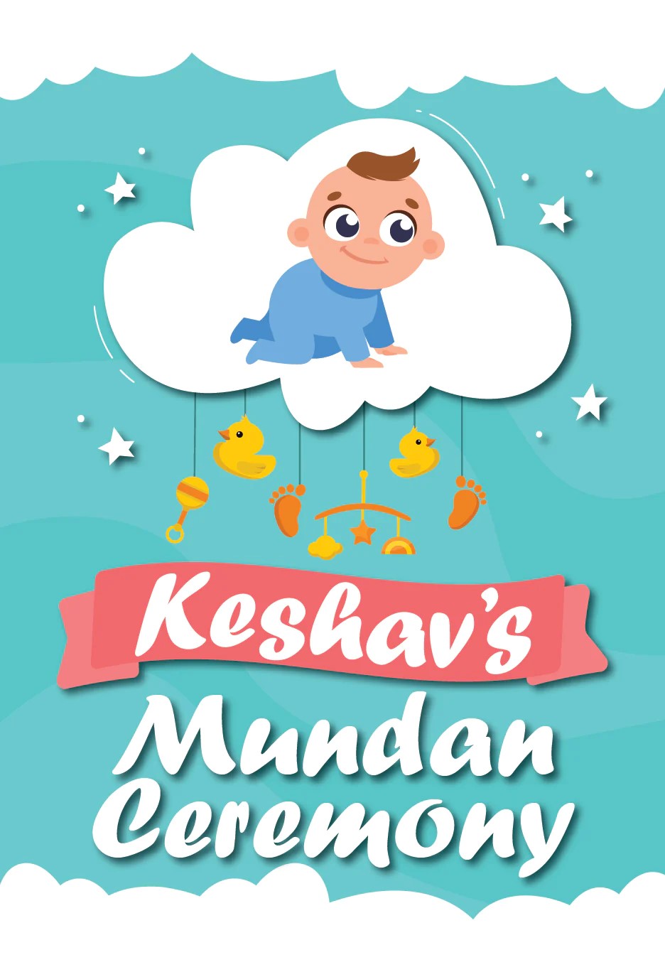 Mundan Ceremony  Personalized Poster/Welcome Board