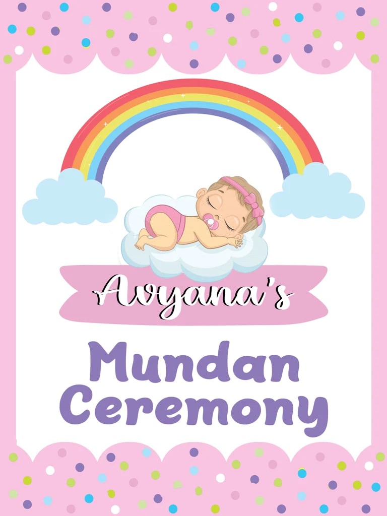 Mundan Ceremony  Personalized Poster/Welcome Board