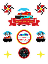 Racing Car Theme Birthday Party Cake Topper /Cake Decoration Kit