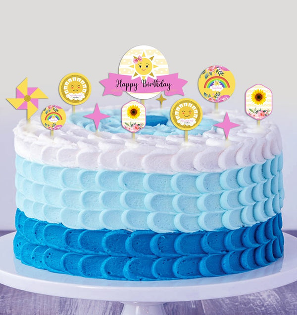 Sunshine Theme  Party Cake Topper /Cake Decoration Kit