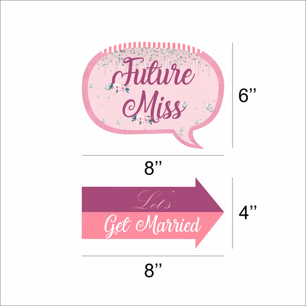 Bride To Be Bridal Shower Party Photo Props Kit