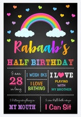 Rainbow Theme Birthday Party Personalized Multi-Saver Combo.