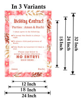 Wedding Contract / Bridal Party Welcome Signage