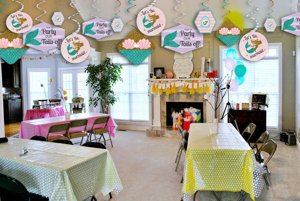 Mermaid Theme Birthday Party Theme Hanging Set for Decoration