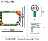 Sports Theme Birthday Party Selfie Photo Booth Frame & Props