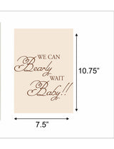 We Can Bearly Wait Theme Baby Shower Paper Door Banner/ Wall Decoration