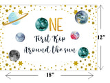 First Trip Around The Sun Theme Birthday Table Mats for Decoration