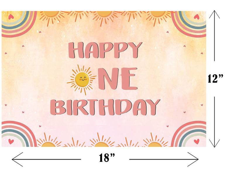 First Trip Around The Sun Theme Birthday Table Mats for Decoration