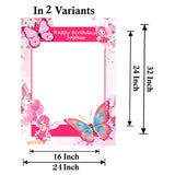 Butterflies and Fairies Theme Birthday Party Selfie Photo Booth Frame