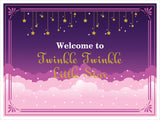 Twinkle Twinkle Little Star Theme Birthday Party Yard Sign/Welcome Board.