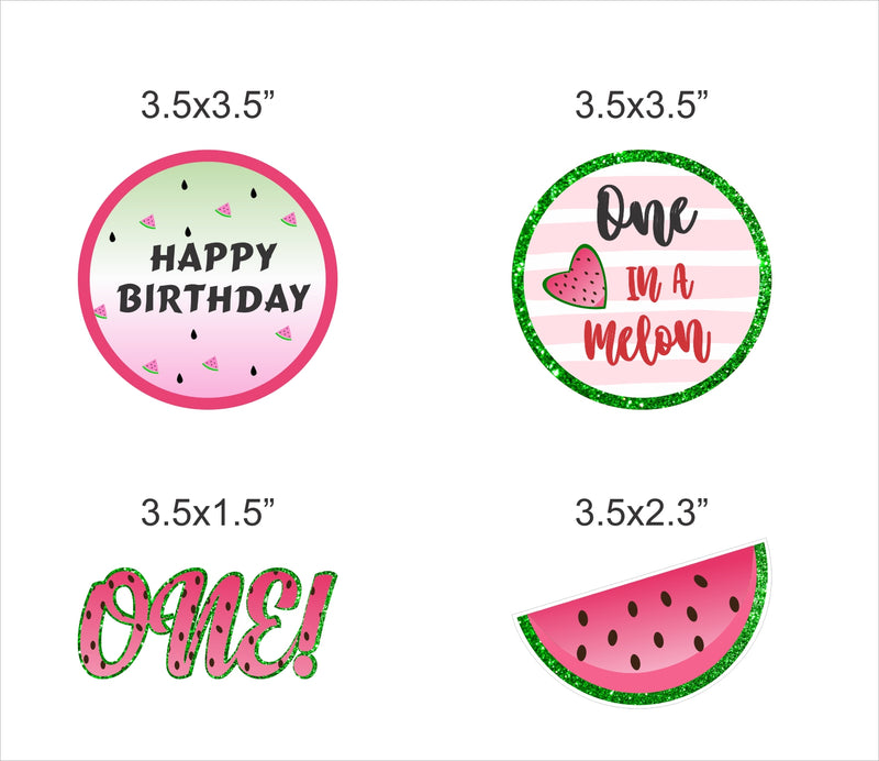 One In A Melon Birthday Party Paper Decorative Straws