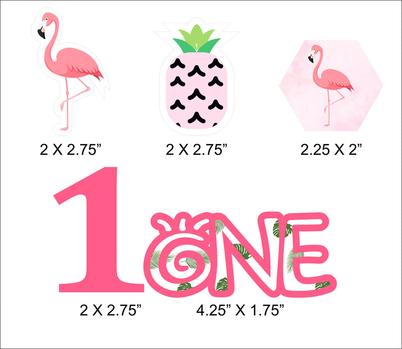 Flamingo Birthday Party Paper Decorative Straws