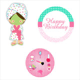 Spa Birthday Party Paper Decorative Straws