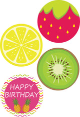 Twotti Fruity Birthday Party Paper Decorative Straws