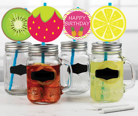 Twotti Fruity Birthday Party Paper Decorative Straws